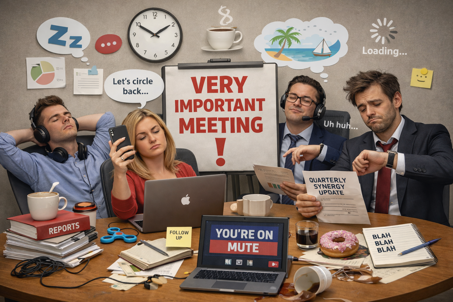 Congratulations, You’re “In a Meeting” — The Most Productive Way to Avoid Work Work Culture, Career Growth, Humor, Leadership, Management, Productivity, Satire ALINAAZ
